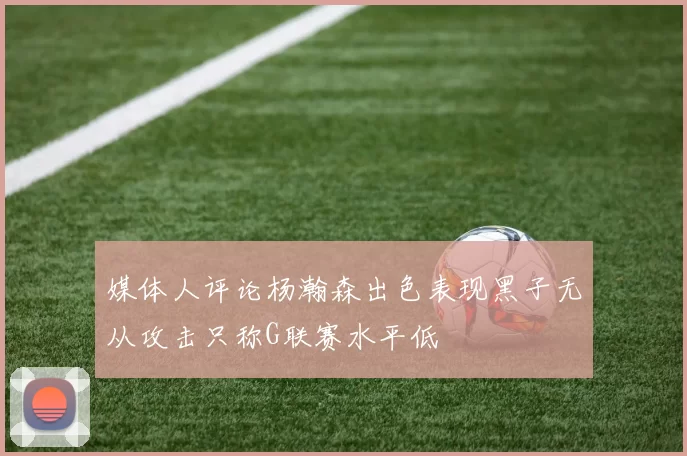 媒体人评论杨瀚森出色表现黑子无从攻击只称G联赛水平低